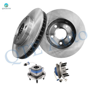 Set of 4 Front 278mm Brake Disc Rotors-Wheel Hub Bearing Assembly For 1998-2002 Oldsmobile Intrigue