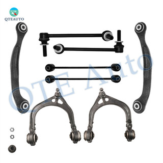 Set of 8 Front Upper Control Arm Ball Joint-Sway Bar Link-Rear Upper Rearward Control Arm-Sway Bar Link For 2005-2008 Dodge Magnum Adjustable