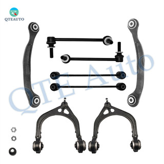 Set of 8 Front Upper Control Arm Ball Joint-Sway Bar Link-Rear Upper Rearward Control Arm-Sway Bar Link For 2005-2011 Chrysler 300