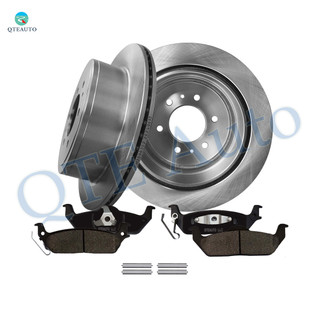 Set of 6 Rear 348mm Brake Disc Rotors-Ceramic Brake Pad Kit For 2011 Ford F-150