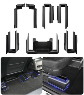 Under Seat Corner Guards Slide Rail Protector Cover Replacement For 2020-2025 Tesla Y