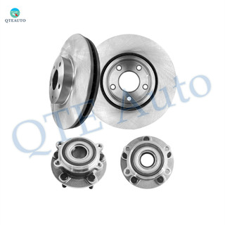 Set of 4 Front 297mm Brake Disc Rotors-Wheel Hub Bearing Assembly For 2013-2015 Mazda CX-5