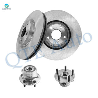 Set of 4 Front 330mm Brake Disc Rotors-Wheel Hub Bearing Assembly For 2007-2013 Acura MDX