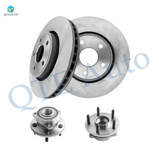 Set of 4 Front 330mm Brake Disc Rotors-Wheel Hub Bearing Assembly For 2011-2020 Dodge Durango
