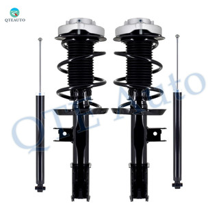 Set of 4 Front Quick Complete Strut-Coil Spring Assembly-Rear Shock Absorber For 2014-2018 Mercedes-Benz CLA250