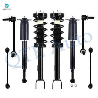 Set of 8 Front Sway Bar Link-Quick Complete Strut-Coil Spring Assembly-Rear Sway Bar Link-Complete Shock Absorber Kit For 2012-2014 Dodge Challenger