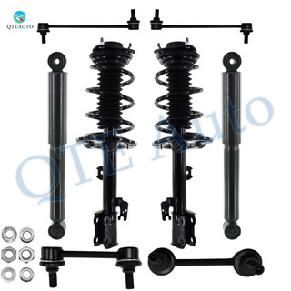 Set of 8 Front Sway Bar Link-Quick Complete Strut-Coil Spring Assembly-Rear Sway Bar Link-Shock Absorber For 2018 2019 Lexus RX350L