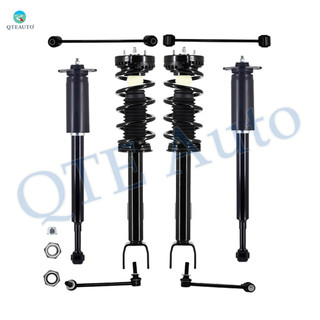Set of 8 Front Sway Bar Link-Quick Complete Strut-Coil Spring Assembly-Rear Sway Bar Link-Complete Shock Absorber Kit For 2012-2016 2018 Dodge Charger