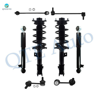 Set of 8 Front Sway Bar Link-Quick Complete Strut-Coil Spring Assembly-Rear Sway Bar Link-Shock Absorber For 2014 2015 KIA Sorento