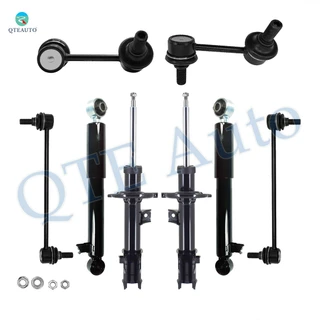 Set of 8 Front Sway Bar Link-Suspension Strut Assembly-Rear Sway Bar Link-Shock Absorber For 2013-2018 Hyundai Santa FE