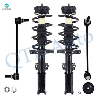 Set of 4 Front Sway Bar Link-Quick Complete Strut-Coil Spring Assembly For 2010-2016 Cadillac SRX