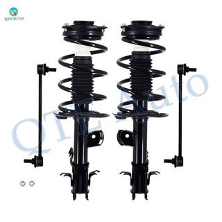 Set of 4 Front Sway Bar Link-Quick Complete Strut-Coil Spring Assembly For 2011-2017 Nissan Juke