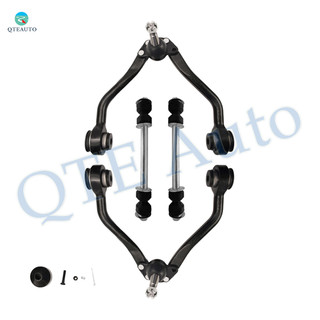Set of 4 Front Upper Control Arm Ball Joint-Sway Bar Link For 1995-1999 GMC K1500 Suburban
