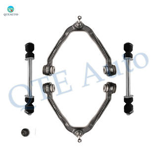 Set of 4 Front Upper Control Arm Ball Joint-Sway Bar Link For 2000-2006 Chevrolet Suburban 1500 Standard Bushing