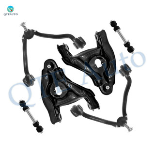 Set of 6 Front Upper and Lower Control Arm Ball Joint-Sway Bar Link For 1994-1999 Chevrolet C1500 Suburban