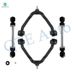 Set of 4 Front Upper Control Arm Ball Joint-Sway Bar Link For 2003-2006 Cadillac Escalade ESV