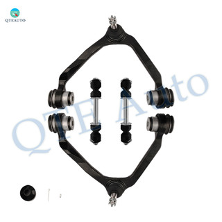 Set of 4 Front Upper Control Arm Ball Joint-Sway Bar Link For 1997-2002 Ford Expedition 4WD