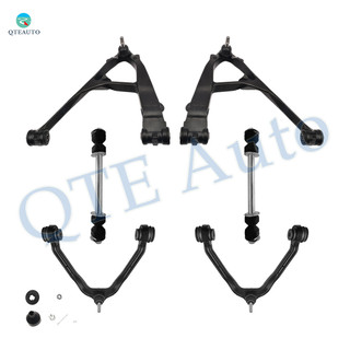 Set of 6 Front Upper and Lower Control Arm Ball Joint-Sway Bar Link For 2000-2006 Chevrolet Suburban 1500