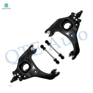 Set of 4 Front Upper Control Arm Ball Joint-Sway Bar Link For 1999-2006 GMC Sierra 1500 RWD
