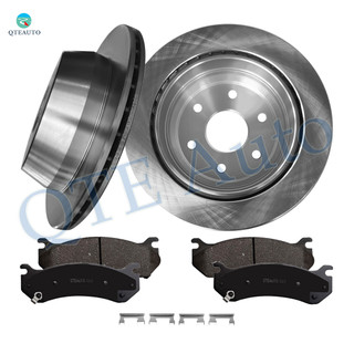 Set of 6 Rear 325mm Brake Disc Rotors-Ceramic Brake Pad Kit For 2004-2006 Chevrolet Silverado 1500