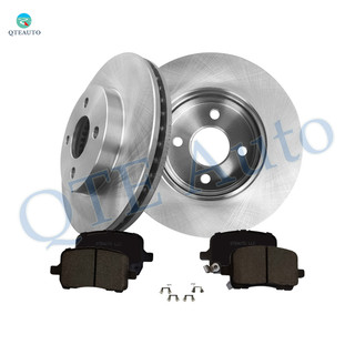 Set of 6 Front 256.05mm Brake Disc Rotors-Ceramic Brake Pad Kit For 2005 2007 Chevrolet Cobalt