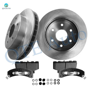 Set of 6 Front 294.9mm Brake Disc Rotors-Ceramic Brake Pad Kit For 1996-1999 Chevrolet K1500