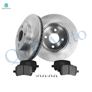 Set of 6 Front 256.05mm Brake Disc Rotors-Ceramic Brake Pad Kit For 2008 Chevrolet Cobalt