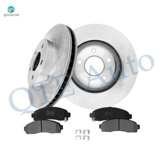 Set of 6 Front 295.9mm Brake Disc Rotors-Ceramic Brake Pad Kit For 2002-2007 Saturn VUE