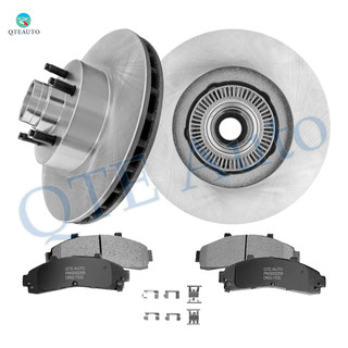 Set of 6 Front 286mm Brake Disc Rotor and Hub Assembly-Ceramic Brake Pad Kit For 1997-2001 Mercury Mountaineer