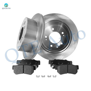 Set of 6 Rear 262mm Brake Disc Rotors-Ceramic Brake Pad Kit For 2007-2010 Hyundai Elantra