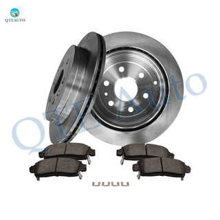 Set of 6 Rear 331mm Brake Disc Rotors-Ceramic Brake Pad Kit For 2008-2017 Buick Enclave