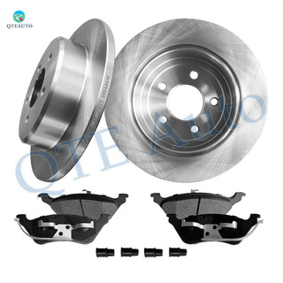 Set of 6 Rear 290mm Brake Disc Rotors-Ceramic Brake Pad Kit For 2001-2007 Dodge Caravan