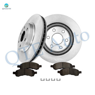 Set of 6 Front 325mm Brake Disc Rotors-Ceramic Brake Pad Kit For 2009-2017 Chevrolet Traverse