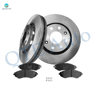 Set of 6 Front 256.05mm Brake Disc Rotors-Ceramic Brake Pad Kit For 2014-2016 Chevrolet Spark EV