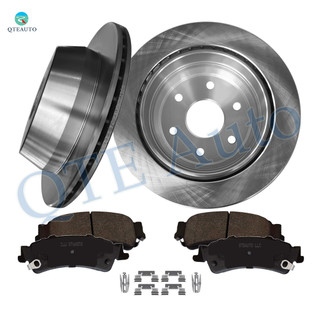 Set of 6 Rear 325mm Brake Disc Rotors-Ceramic Brake Pad Kit For 2000 2001 GMC Yukon XL 1500