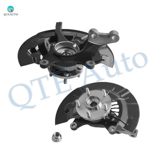 Pair of 2 Front Left-Right Suspension Steering Knuckle & Wheel Hub Bearing Assembly Replacement For 2012-2017 Toyota Camry L4 2.5L 2494cc 152cid