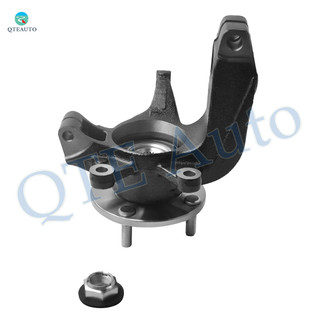 Front Left Suspension Steering Knuckle & Wheel Hub Bearing Assembly Replacement For 2006-2011 Ford Focus