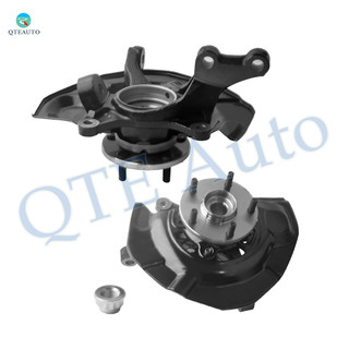Pair of 2 Front Left-Right Suspension Steering Knuckle & Wheel Hub Bearing Assembly Replacement For 2004-2010 Toyota Sienna FWD