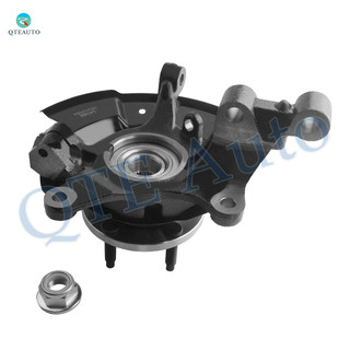 Front Left Suspension Steering Knuckle & Wheel Hub Bearing Assembly Replacement For 2007-2010 Ford Edge