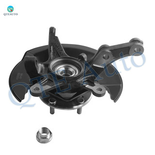 Front Left Suspension Steering Knuckle & Wheel Hub Bearing Assembly Replacement For 2006-2011 Honda Civic L4 1.3L 1339cc