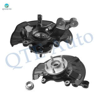 Pair of 2 Front Left-Right Suspension Steering Knuckle & Wheel Hub Bearing Assembly Replacement For 2014-2017 Toyota Corolla