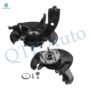 Pair of 2 Front Left-Right Suspension Steering Knuckle & Wheel Hub Bearing Assembly Replacement For 2013-2017 Honda Accord