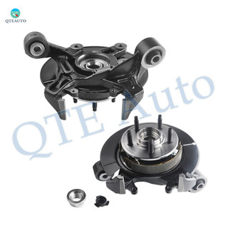 Pair of 2 Rear Left-Right Suspension Steering Knuckle & Wheel Hub Bearing Assembly Replacement For 2006-2010 Ford Explorer