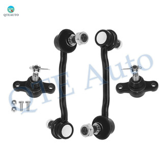 Set of 4 Front Lower Suspension Ball Joint-Sway Bar Link For 2006-2011 Hyundai Azera