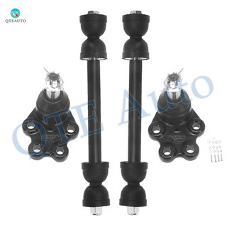 Set of 4 Front Lower Suspension Ball Joint-Sway Bar Link For 2007 Chevrolet Silverado 1500 Classic