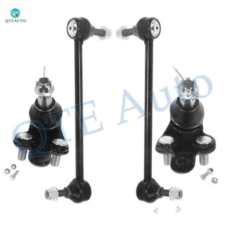 Set of 4 Front Lower Suspension Ball Joint-Sway Bar Link For 2004-2010 Toyota Sienna