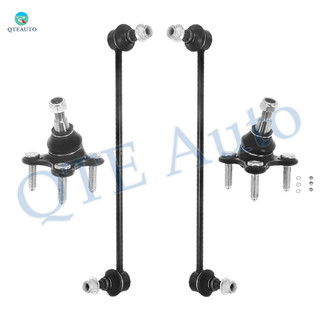 Set of 4 Front Lower Suspension Ball Joint-Sway Bar Link For 2015-2018 Audi Q3 Quattro