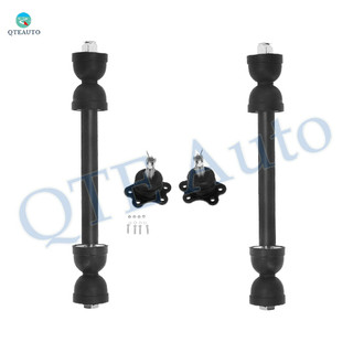 Set of 4 Front Upper Suspension Ball Joint-Sway Bar Link For 1995-2000 Chevrolet Tahoe 4WD