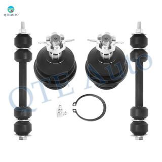 Set of 4 Front Lower Suspension Ball Joint-Sway Bar Link For 1998-2002 Lincoln Navigator