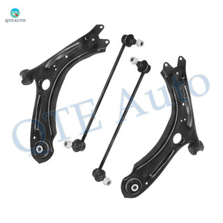 Set of 4 Front Lower Control Arm-Sway Bar Link For 2011-2018 Volkswagen Jetta